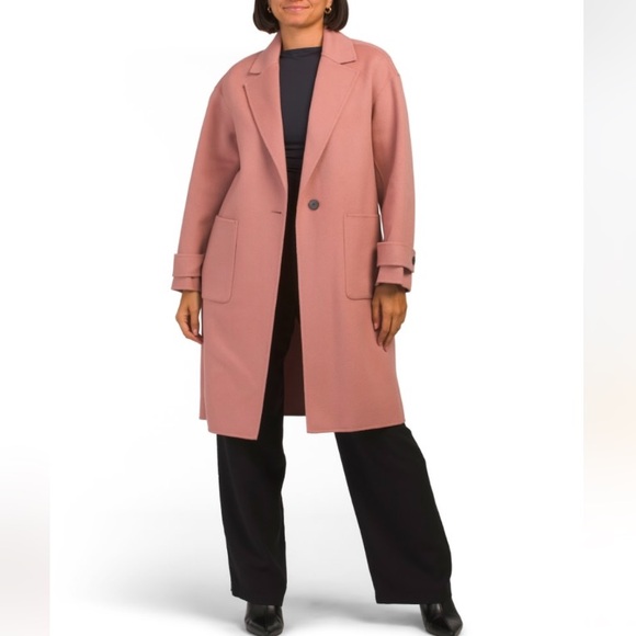 Theory Jackets & Blazers - Theory Sileena Wool/Cashmere Coat. Color: dark rose 🥀 ✨